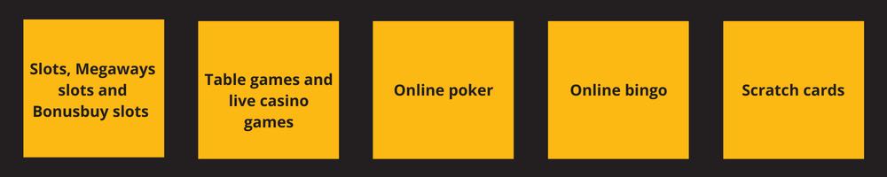 Different casino Interac casino games